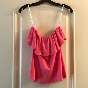 Lily Pulitzer Pink Flowy Tube Top
